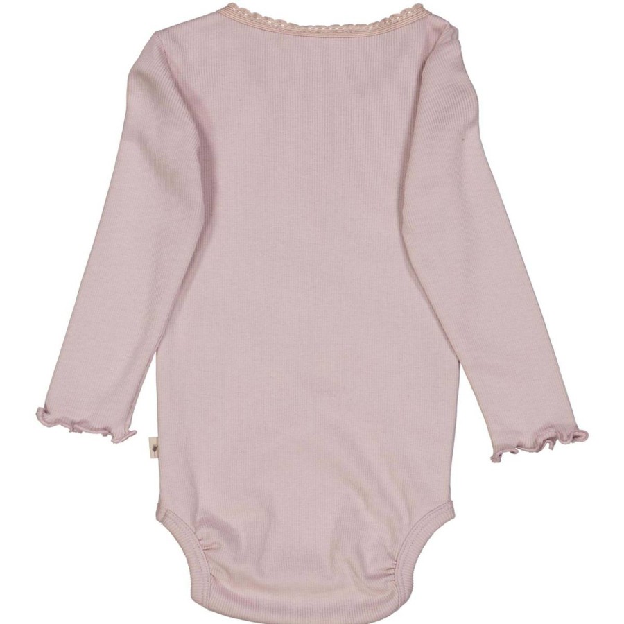 Barneklaer Wheat | Wheat Rib Lace Body, Soft Lilac