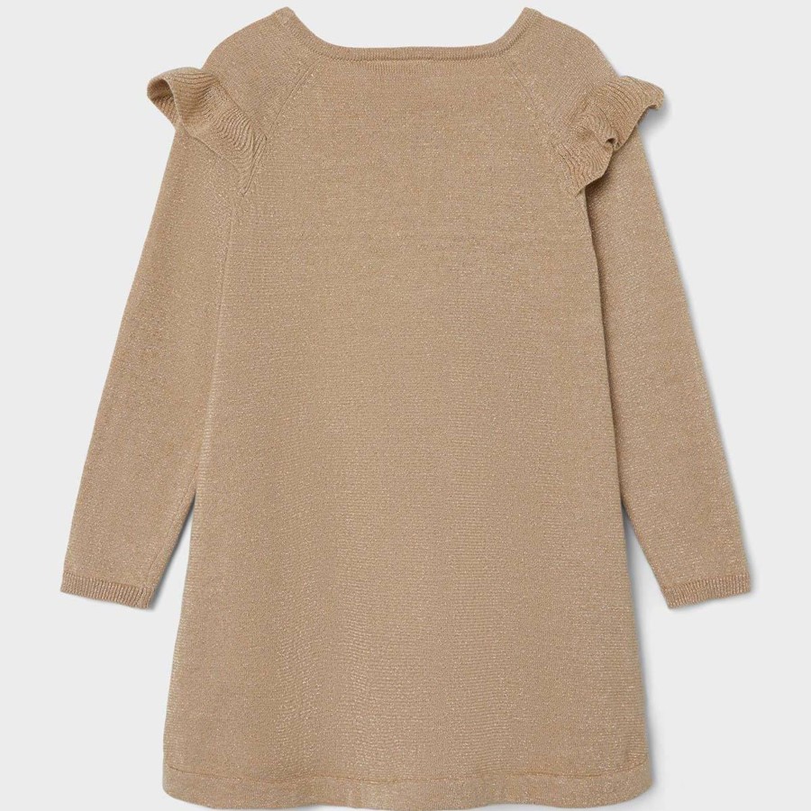 Barneklaer Name It | Name It Resine Kjole Til Smabarn, Oxford Tan