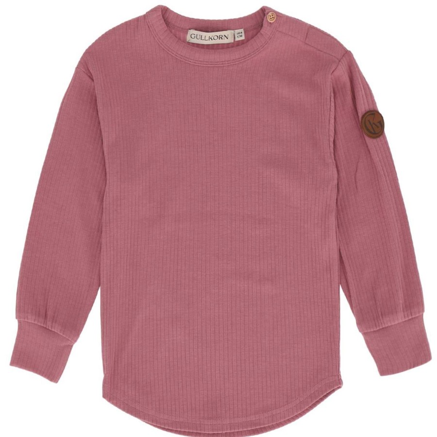 Barneklaer Gullkorn | Gullkorn Raffen Longsleeve Til Barn Og Baby, Gammelrosa