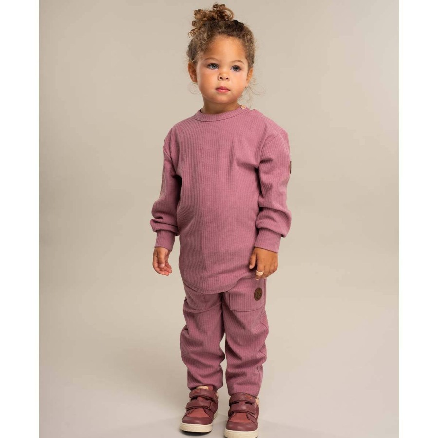 Barneklaer Gullkorn | Gullkorn Raffen Longsleeve Til Barn Og Baby, Gammelrosa