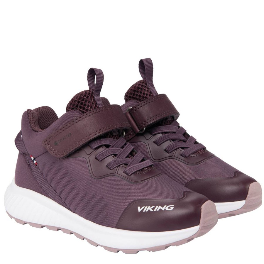 Yttertoy Og Sko Viking | Viking Aery Tau Gore-Tex Overgangssko Til Barn, Grape