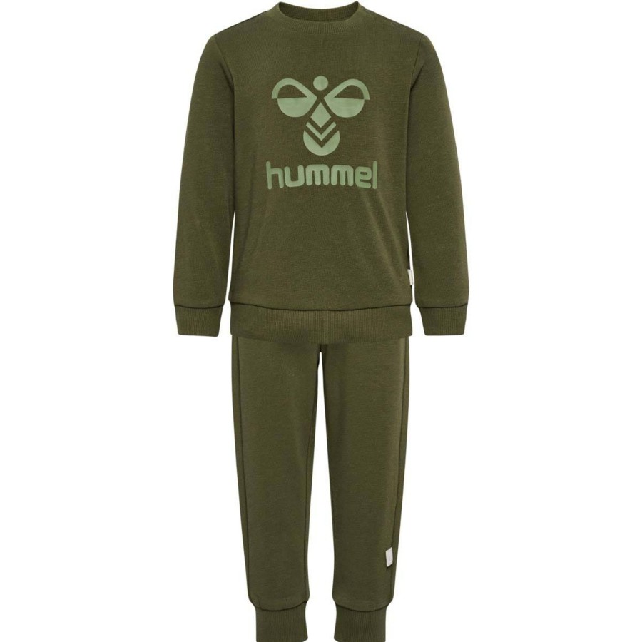 Barneklaer Hummel | Hummel Arine Joggedress Sett Til Smabarn, Olive Night