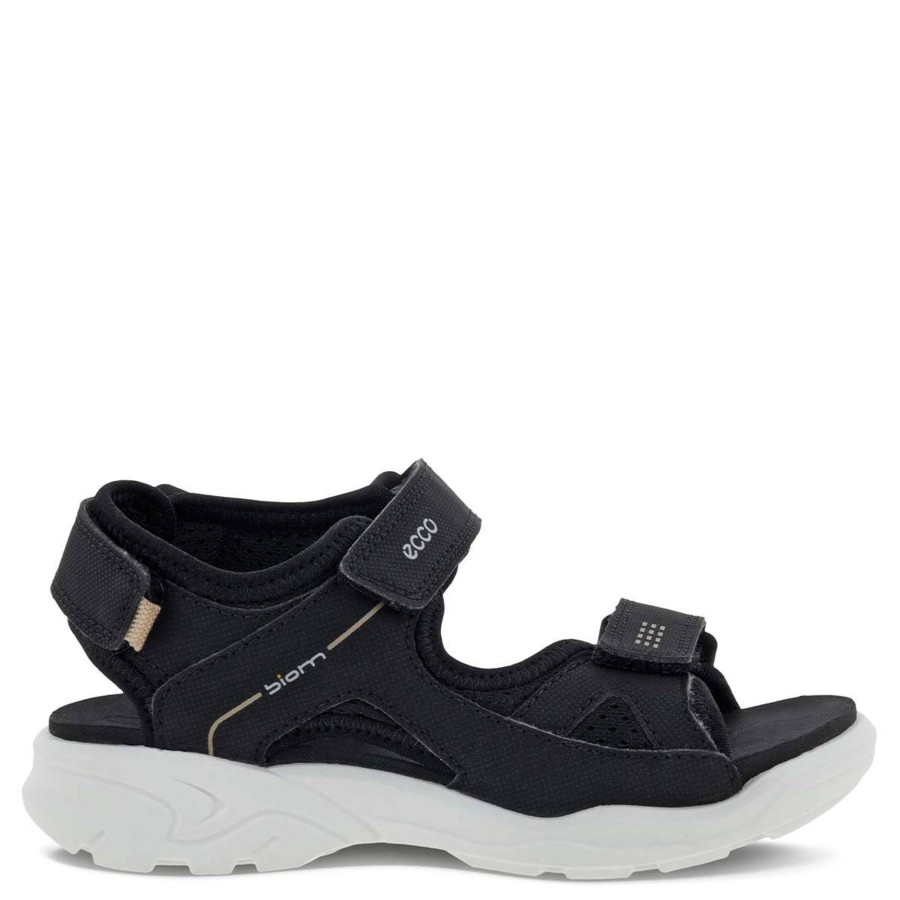 Yttertoy Og Sko Ecco | Ecco Biom Raft Sandaler Til Ungdom, Black