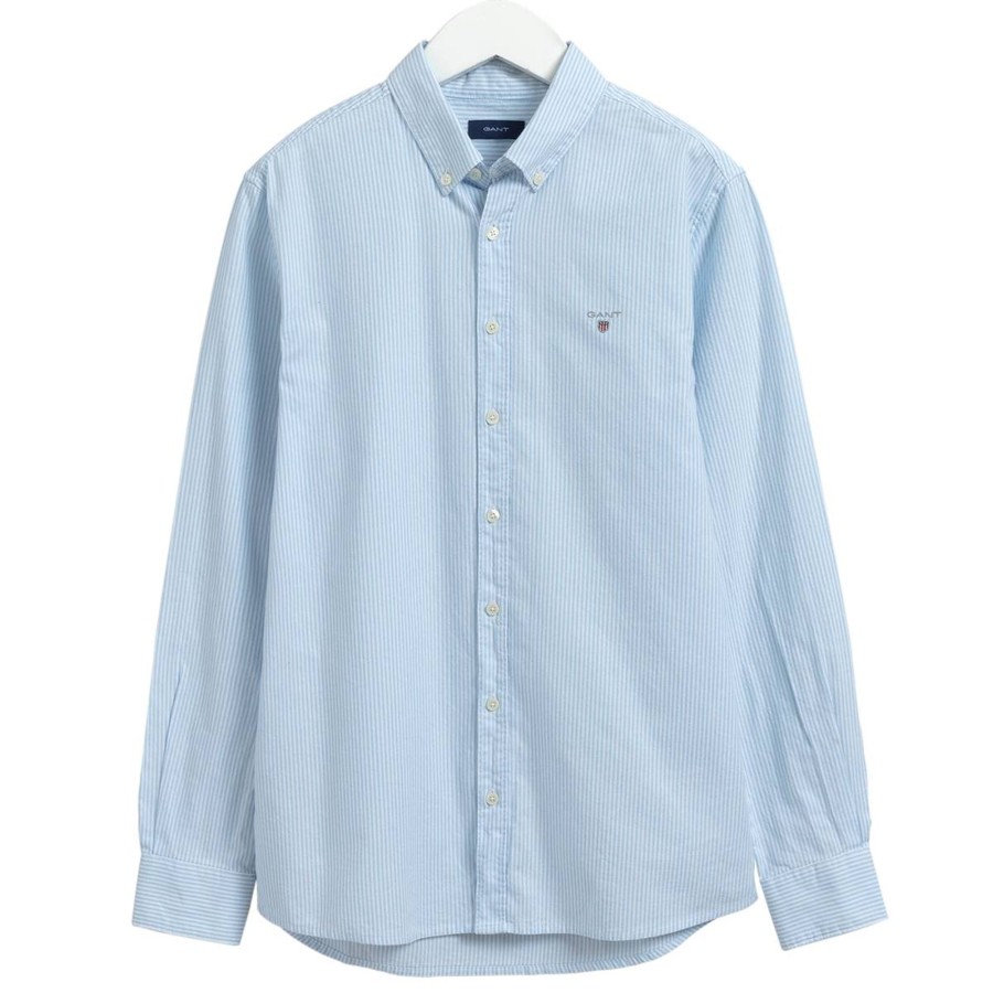 Barneklaer Gant | Gant Archive Stripete Oxford Penskjorte, Capri Blue