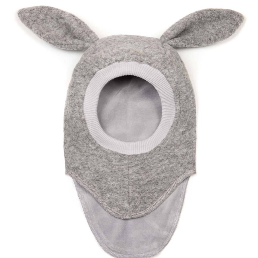 Yttertoy Og Sko Huttelihut | Huttelihut Balaclava Vinterlue Med Kaninorer, Light Grey