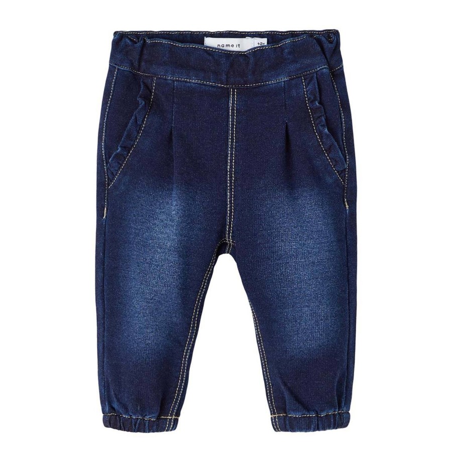 Barneklaer Name It | Name It Bella 6101 Jeans Til Baby, Dark Blue Denim