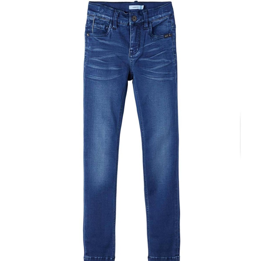 Barneklaer Name It | Name It Theo 1507 X-Slim Jeans Til Barn, Dark Blue Denim