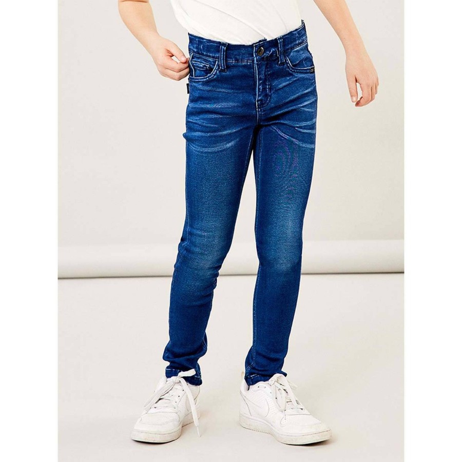 Barneklaer Name It | Name It Theo 1507 X-Slim Jeans Til Barn, Dark Blue Denim