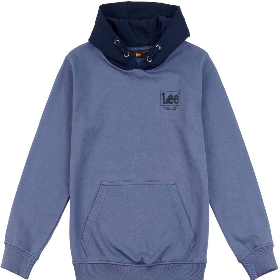 Barneklaer Lee | Lee Supercharged Oversized Hettegenser, Grisaille