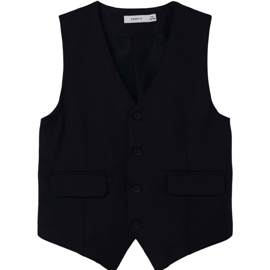 Barneklaer Name It | Name It Riramel Vest Til Barn Og Ungdom, Black