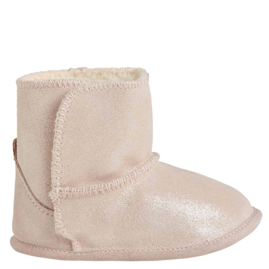 Yttertoy Og Sko En Fant | En Fant Booties Til Baby M/Glitter, Rose Dust