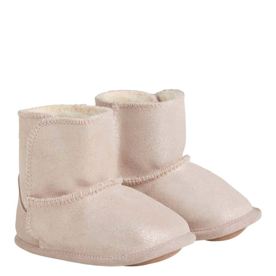 Yttertoy Og Sko En Fant | En Fant Booties Til Baby M/Glitter, Rose Dust