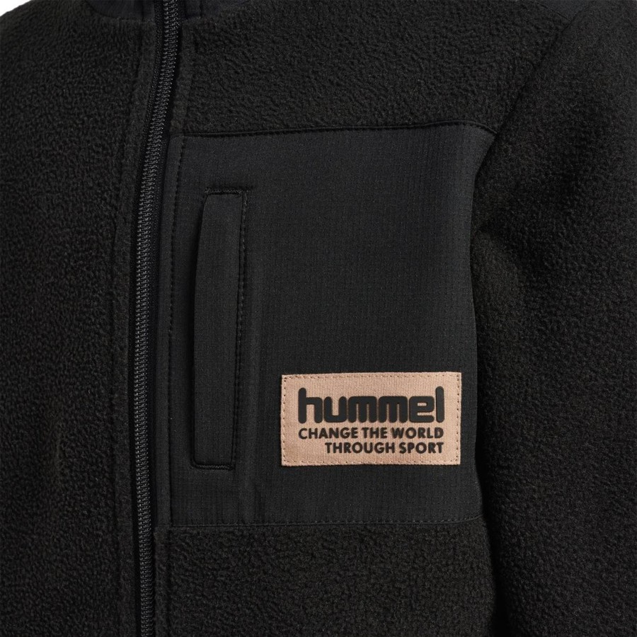 Yttertoy Og Sko Hummel | Hummel Dare Fleecejakke Til Barn, Black