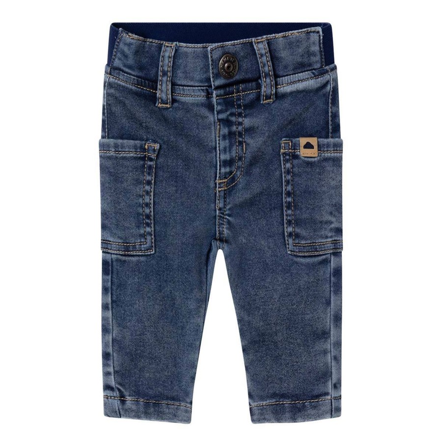 Barneklaer Name It | Name It Silas 9004 Myke Jeans Til Baby, Dark Blue Denim