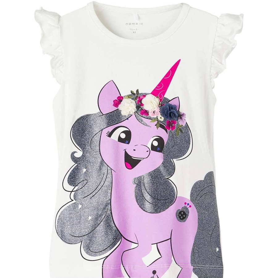 Barneklaer Name It | Name It Janaja My Little Pony Topp Smabarn, White Alyssum