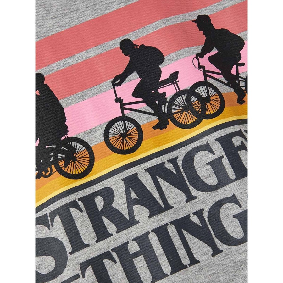 Barneklaer Name It | Name It Asina Stranger Things T-Skjorte, Grey Melange