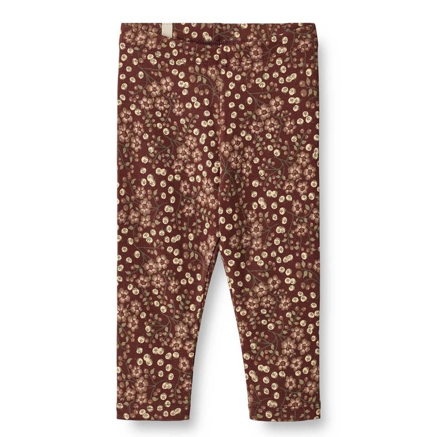 Barneklaer Wheat | Wheat Jules Jersey Leggings Til Baby, Aubergine Berries