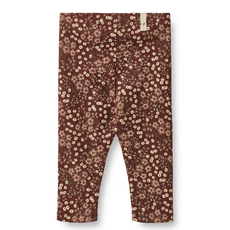 Barneklaer Wheat | Wheat Jules Jersey Leggings Til Baby, Aubergine Berries