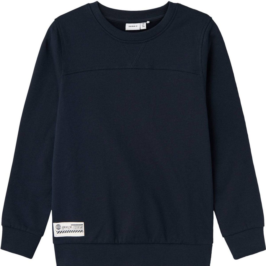 Barneklaer Name It | Name It Teon Sweatshirt Til Barn, Dark Sapphire