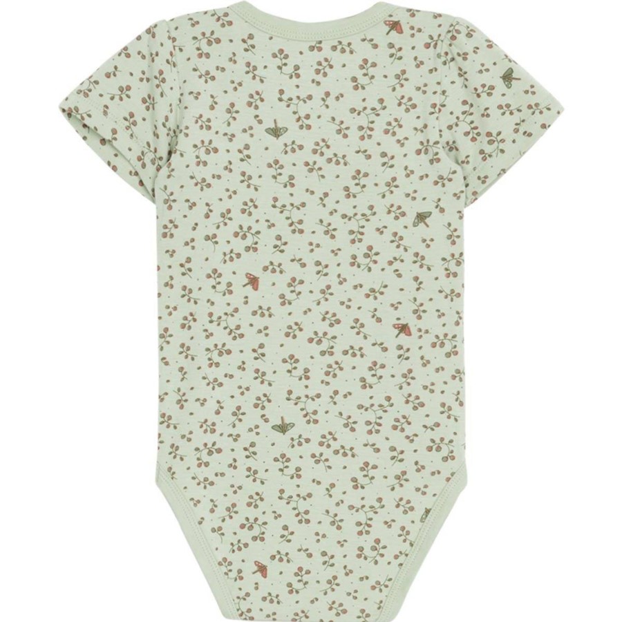 Barneklaer Hust&Claire bambus | Hust & Claire Bonnie Kortermet Body I Bambus, Dusty Jade