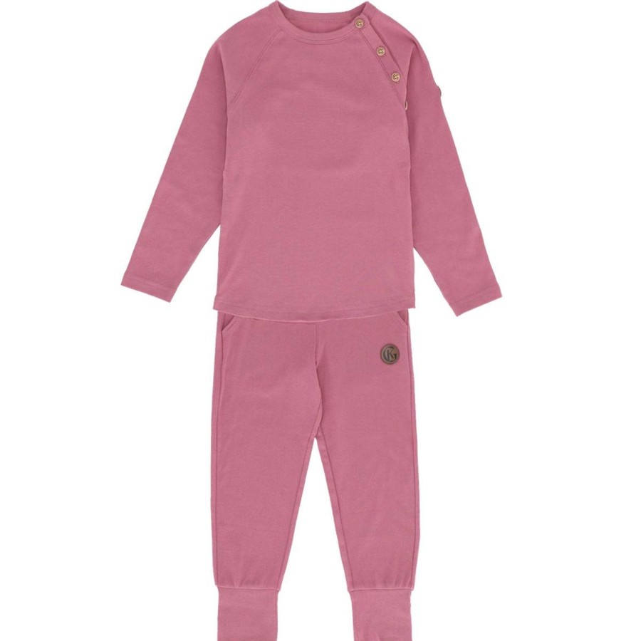 Barneklaer Gullkorn | Gullkorn Og Dressmykid Villvette Sett, Rose