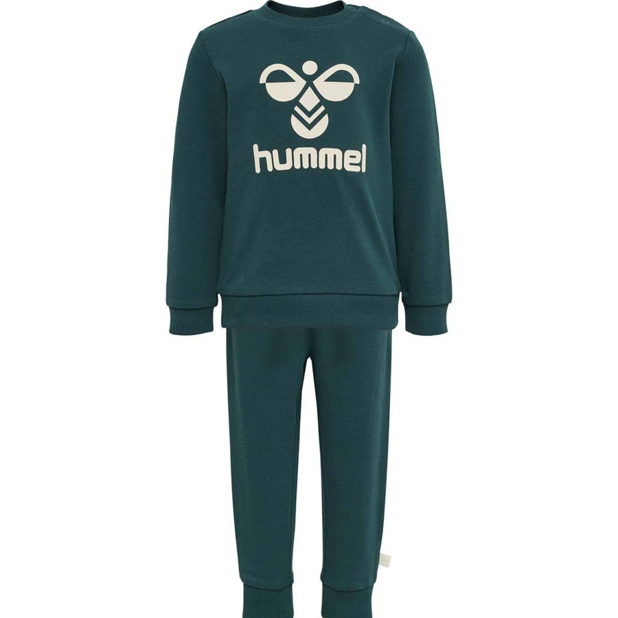 Barneklaer Hummel | Hummel Arine Joggedress Sett Til Smabarn, Deep Teal