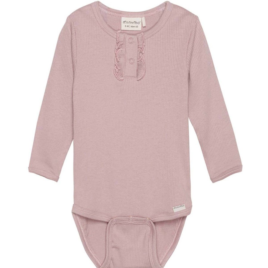 Barneklaer MinyMo | Minymo Ribb Body, Deauville Mauve