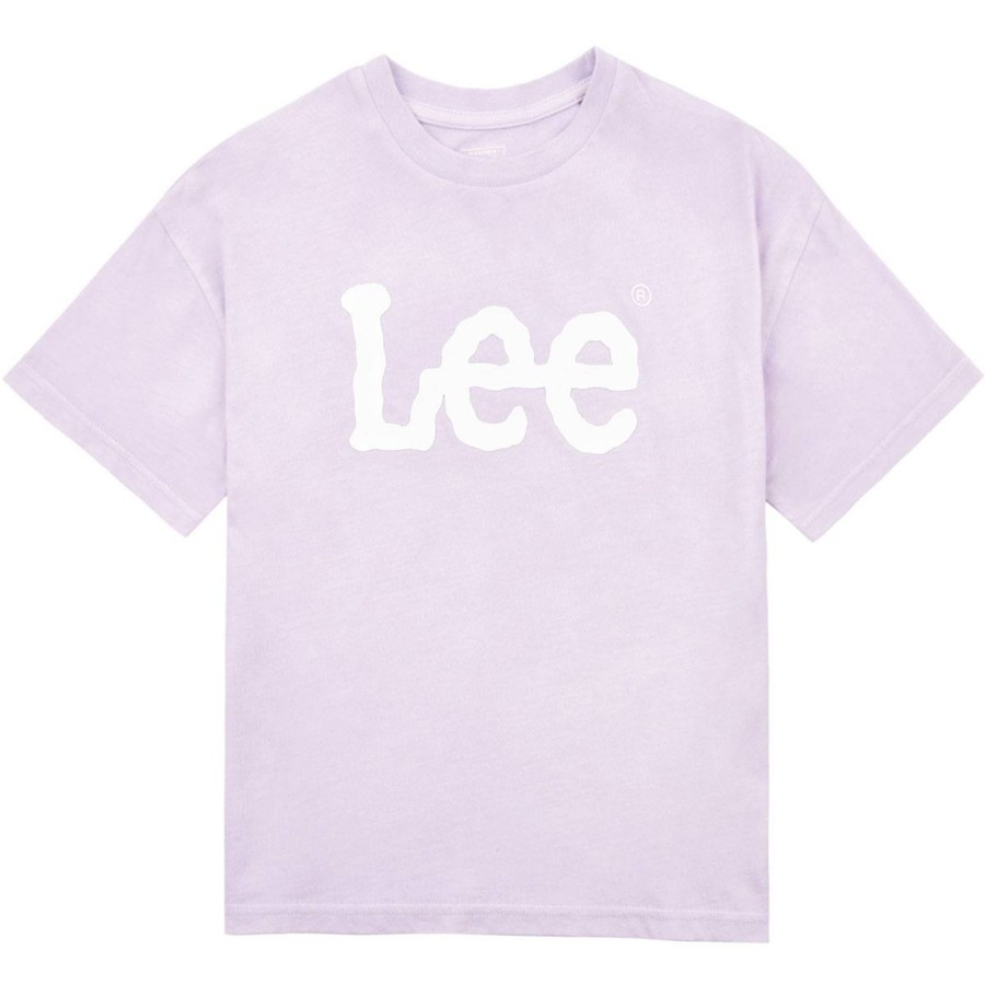 Barneklaer Lee | Lee Overdye Oversize T-Skjorte Til Barn, Pastel Lilac