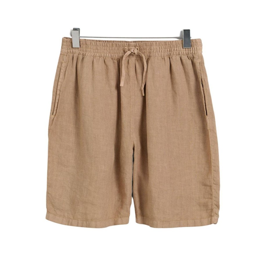 Barneklaer Gant | Gant Relaxed Linen Shorts Til Barn Og Ungdom, Dry Sand