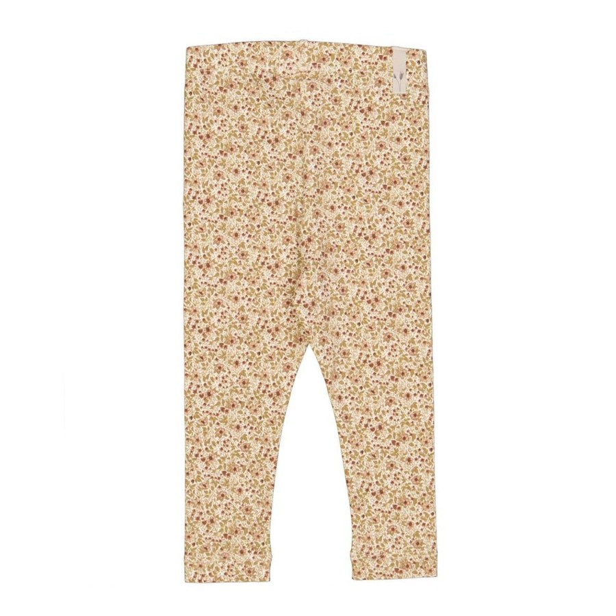 Barneklaer Wheat | Wheat Jersey Leggings Til Baby, Eggshell Flowers