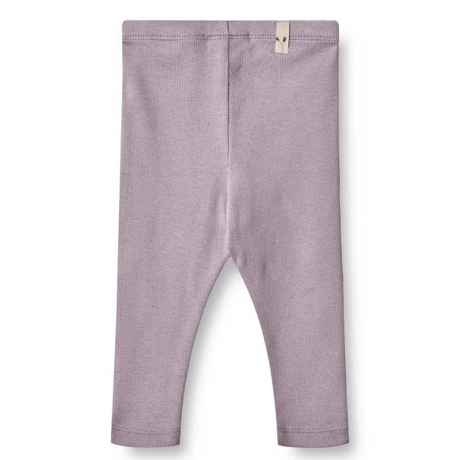 Barneklaer Wheat | Wheat Maddy Ribb Leggings Til Baby, Lavender