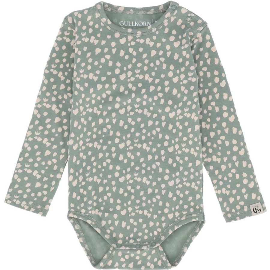 Barneklaer Gullkorn | Gullkorn Villvette Body Til Baby, Kaktus Print