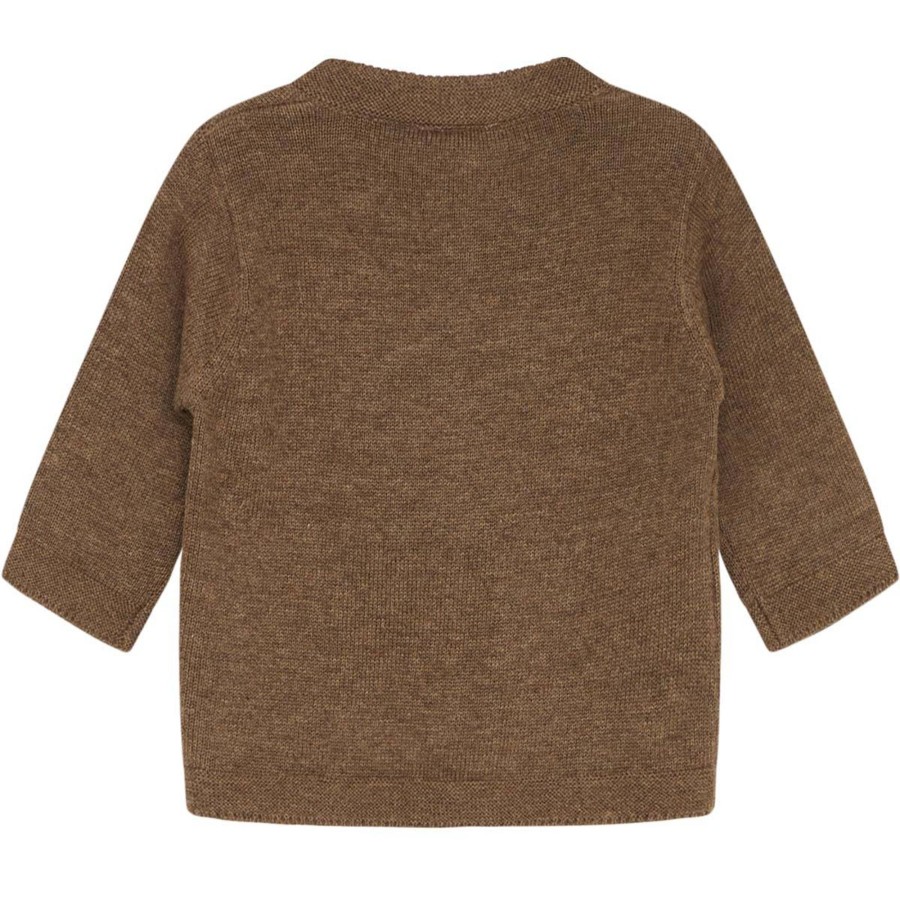 Barneklaer Hust&Claire | Hust & Claire Cello Cardigan Til Baby, Cub Brown