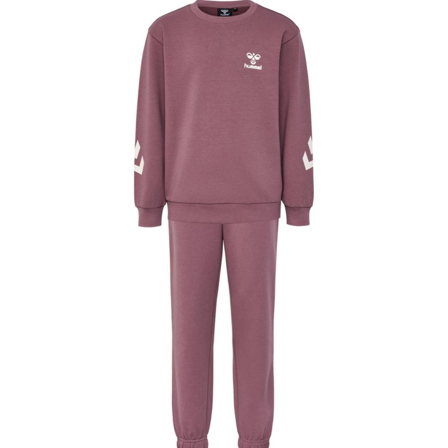 Barneklaer Hummel | Hummel Venti Tracksuit Sett Til Barn, Rose Brown