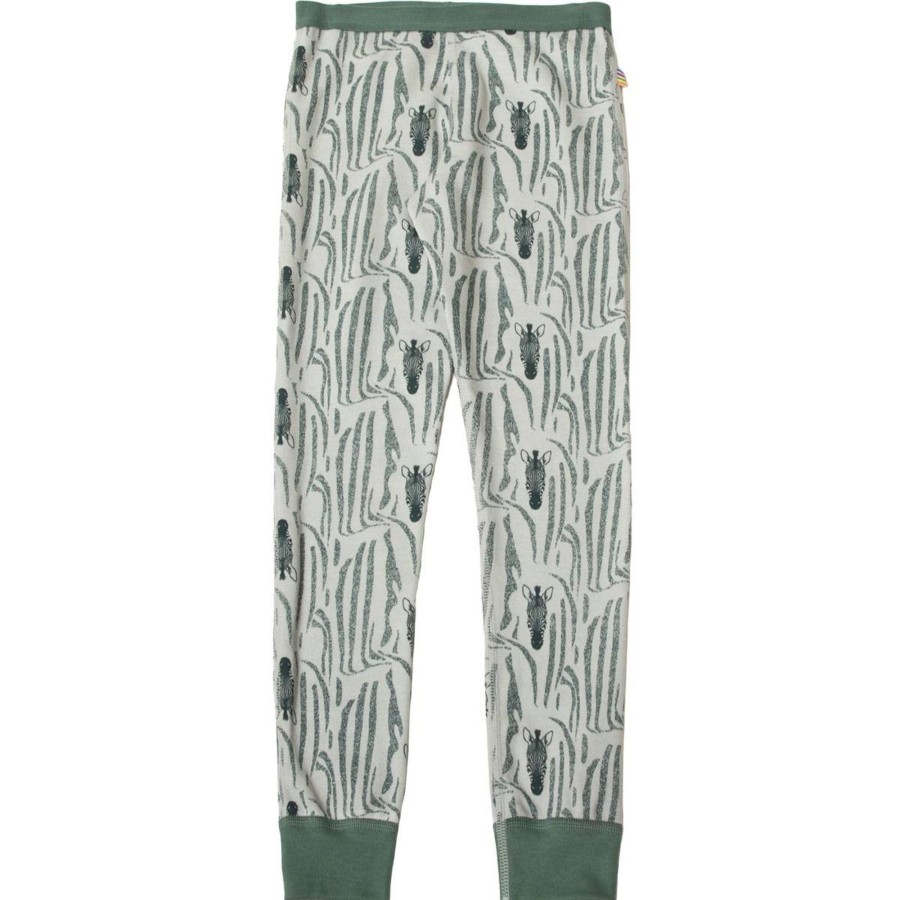 Ull/Superundertoy Joha | Joha Hidden Zebra Leggings I Ull/Bomull, Green Aop