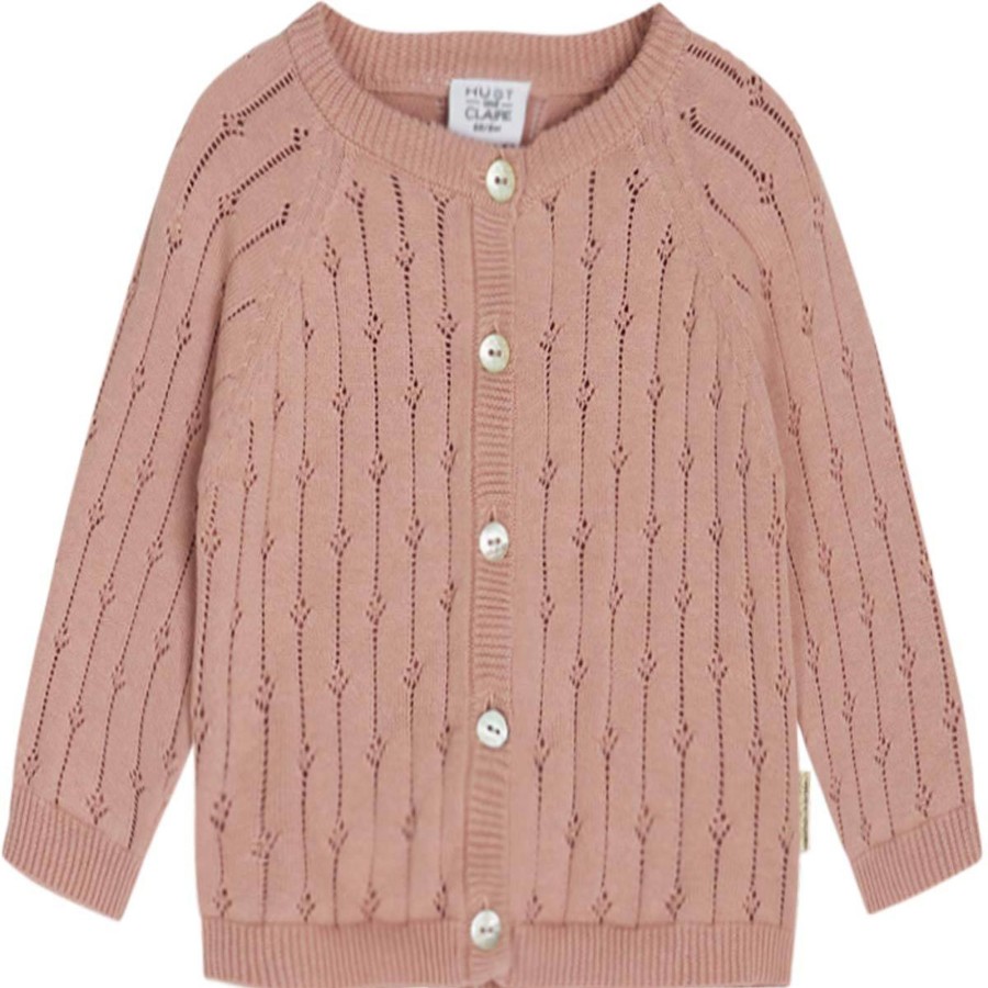 Barneklaer Hust&Claire | Hust & Claire Cleo Cardigan Til Barn Og Baby, Desert Red