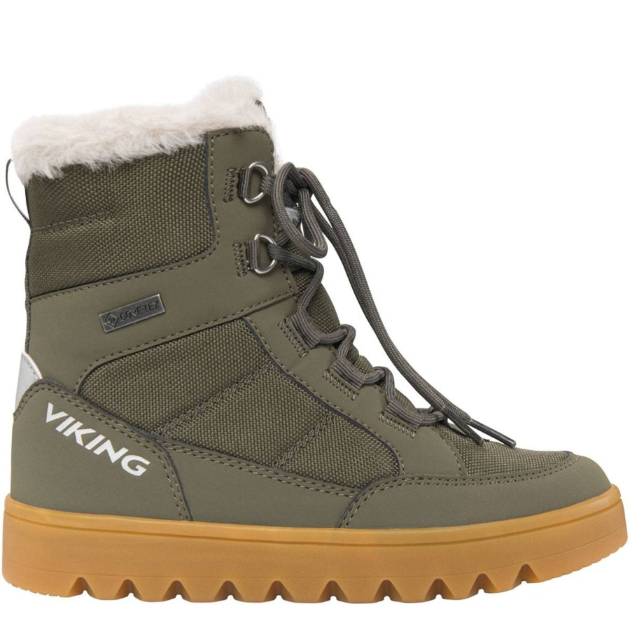 Yttertoy Og Sko Viking | Viking Fleek Zip Gtx Vintersko Til Barn, Pine