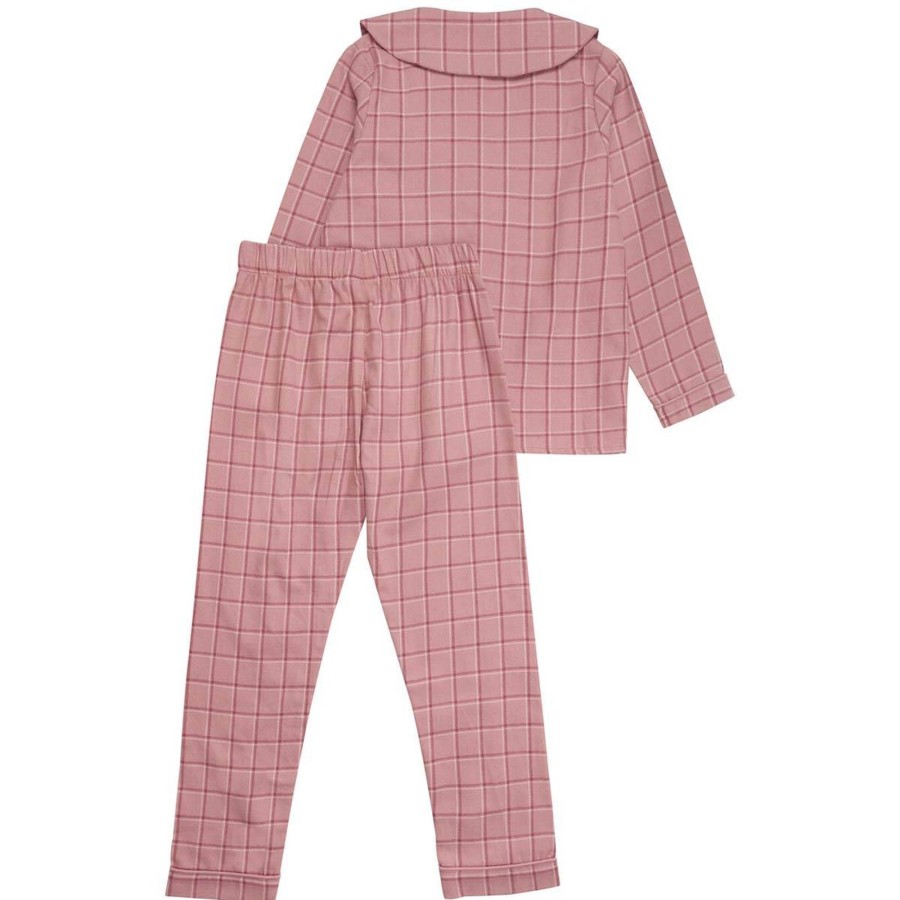 Barneklaer MinyMo | Minymo 2-Delt Pyjamas Til Barn, Ash Rose