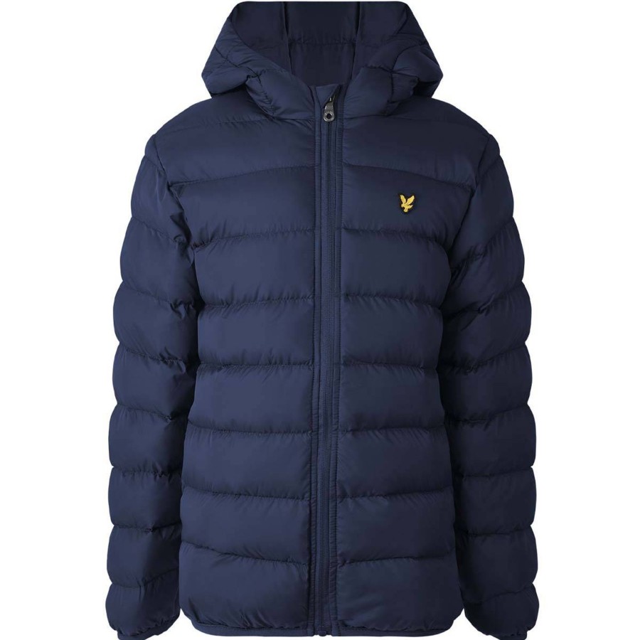 Yttertoy Og Sko Lyle & Scott | Lyle & Scott Puffa Boblejakke Til Barn Og Ungdom, Navy