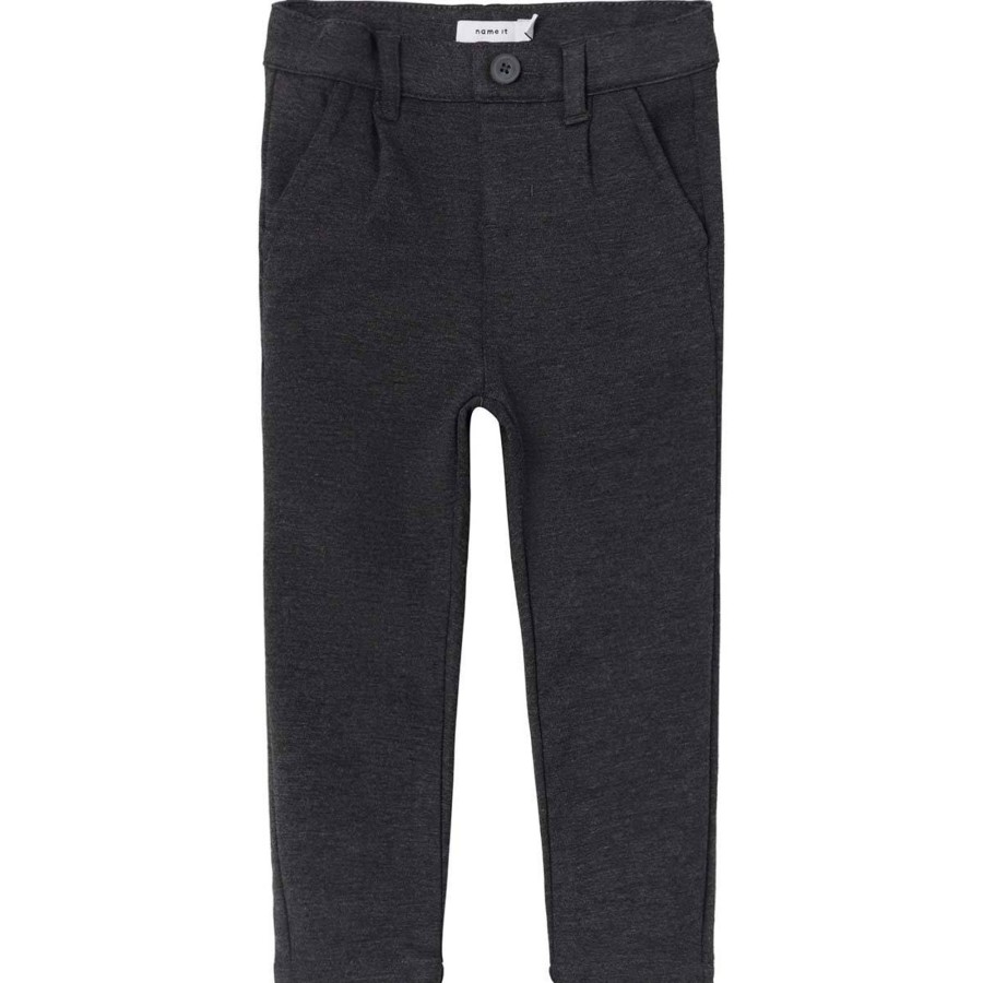 Barneklaer Name It | Name It Silas 1150 Myke Chinos Smabarn Og Barn, Dark Grey