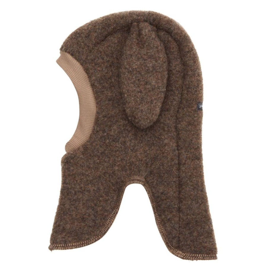 Yttertoy Og Sko Hust&Claire ull | Hust & Claire Femi Balaclava I Ullfleece, Cub Brown