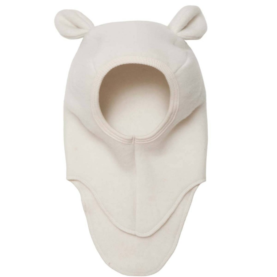 Yttertoy Og Sko Huttelihut | Huttelihut Balaclava I Ullfleece M/Sma Orer, Off-White