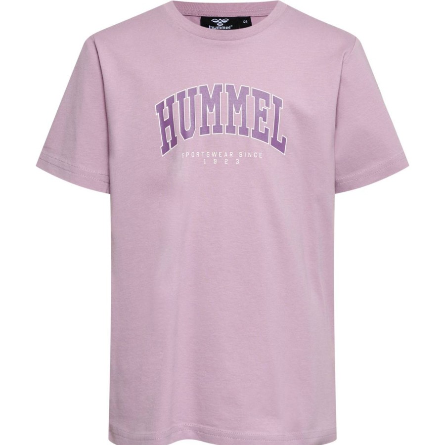 Barneklaer Hummel | Hummel Fast T-Skjorte Til Barn, Mauve Shadow