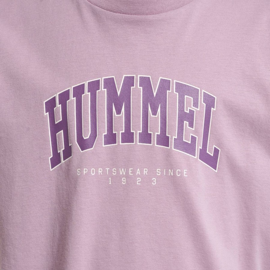 Barneklaer Hummel | Hummel Fast T-Skjorte Til Barn, Mauve Shadow