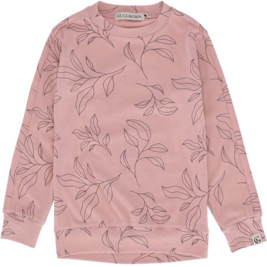 Barneklaer Gullkorn | Gullkorn Munter Genser Til Barn, Lys Rosa Print