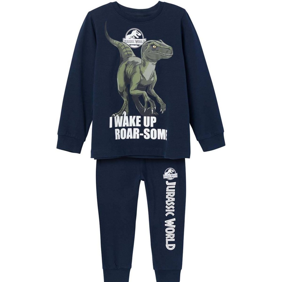 Barneklaer Name It | Name It Nedat Jurassic Park Pyjamas Smabarn, Dark Sapphire