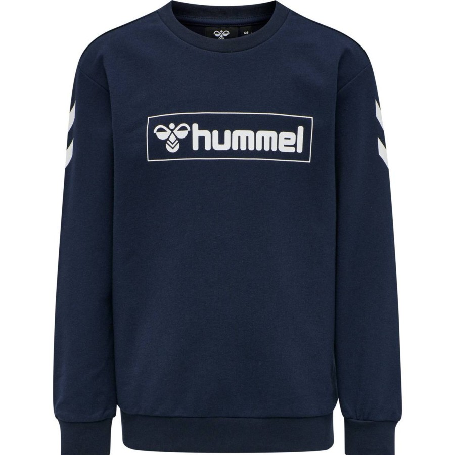 Barneklaer Hummel | Hummel Box Sweatshirt Til Barn, Black Iris