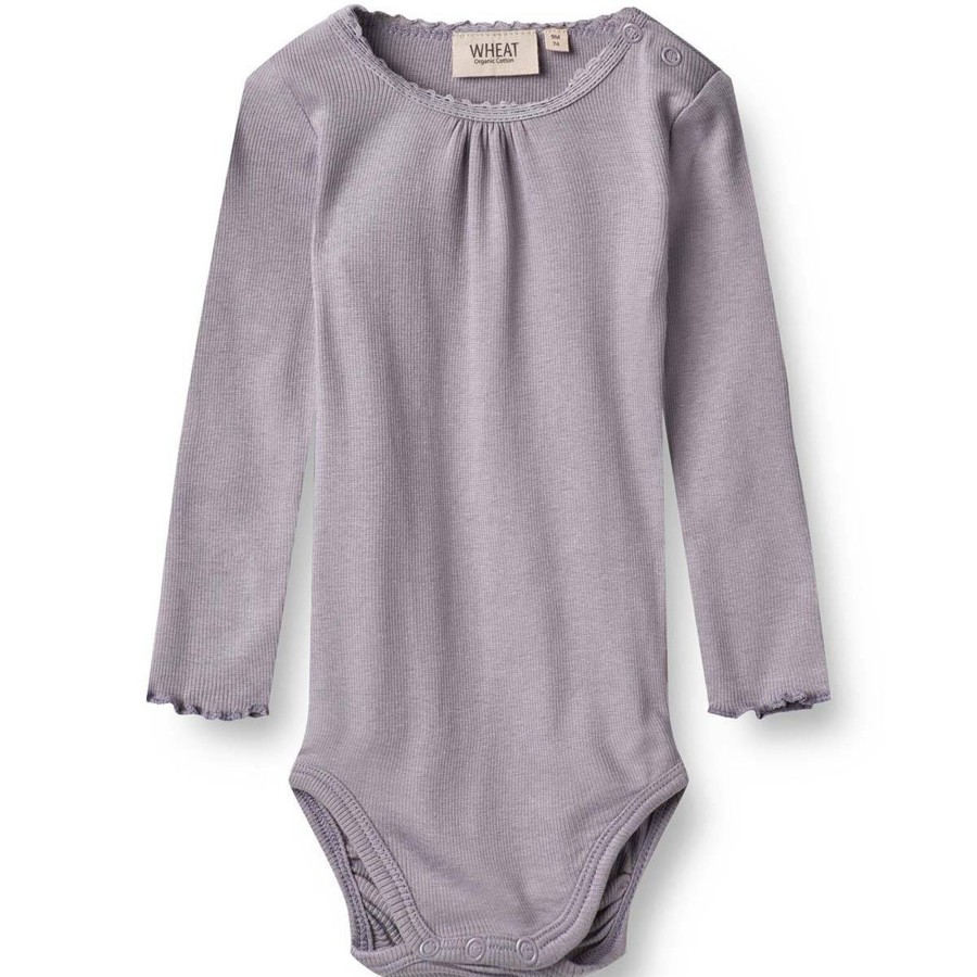 Barneklaer Wheat | Wheat Lotta Rib Lace Body, Lavender