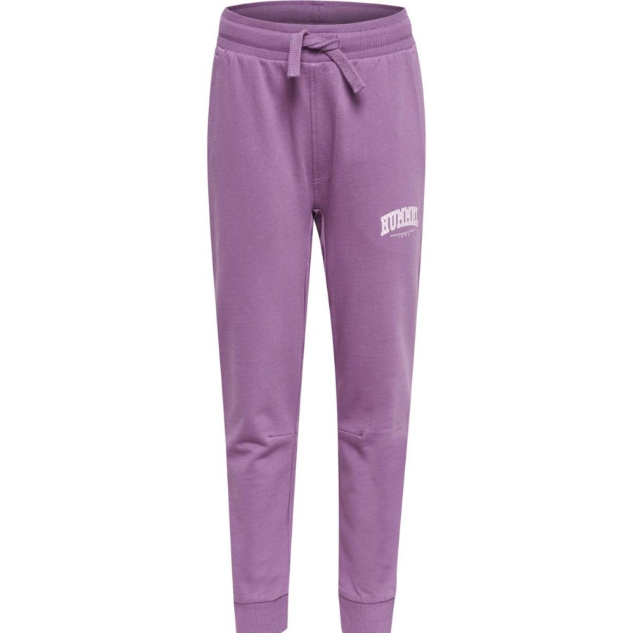 Barneklaer Hummel | Hummel Fast Joggebukse Til Barn, Argyle Purple