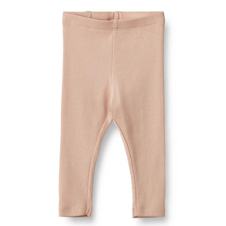 Barneklaer Wheat | Wheat Maddy Ribb Leggings Til Baby, Rose Dust